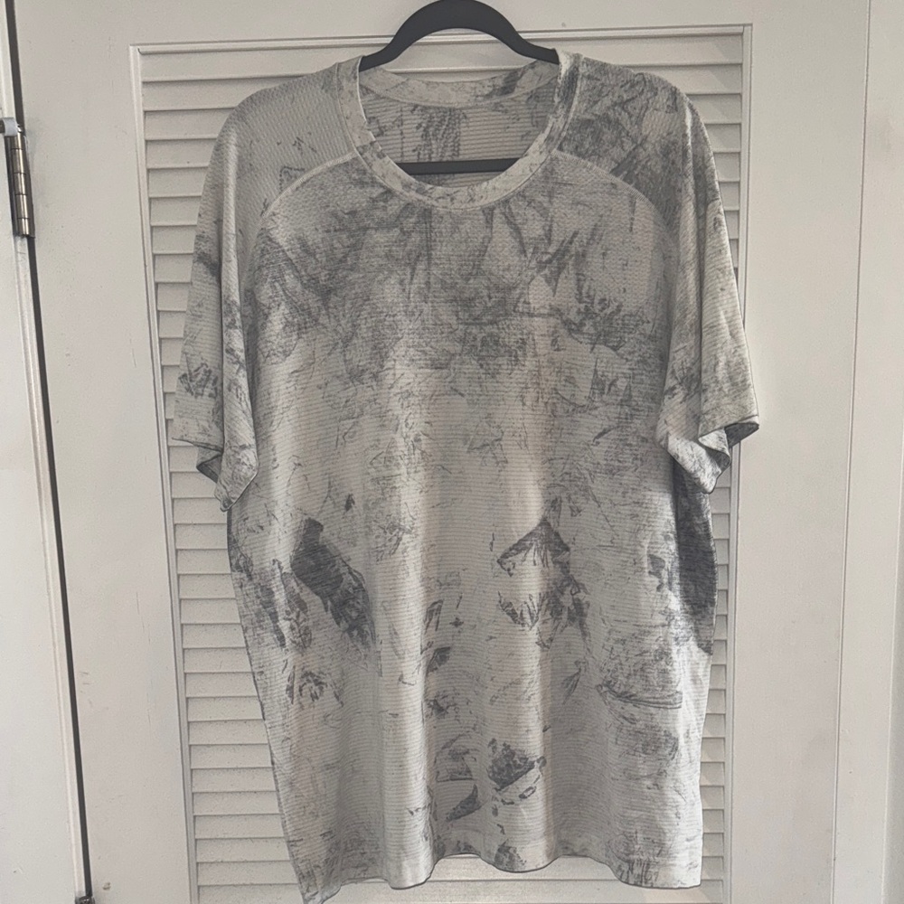 Lululemon Metal Vent Tech Tee - White & Gray Tye Dye